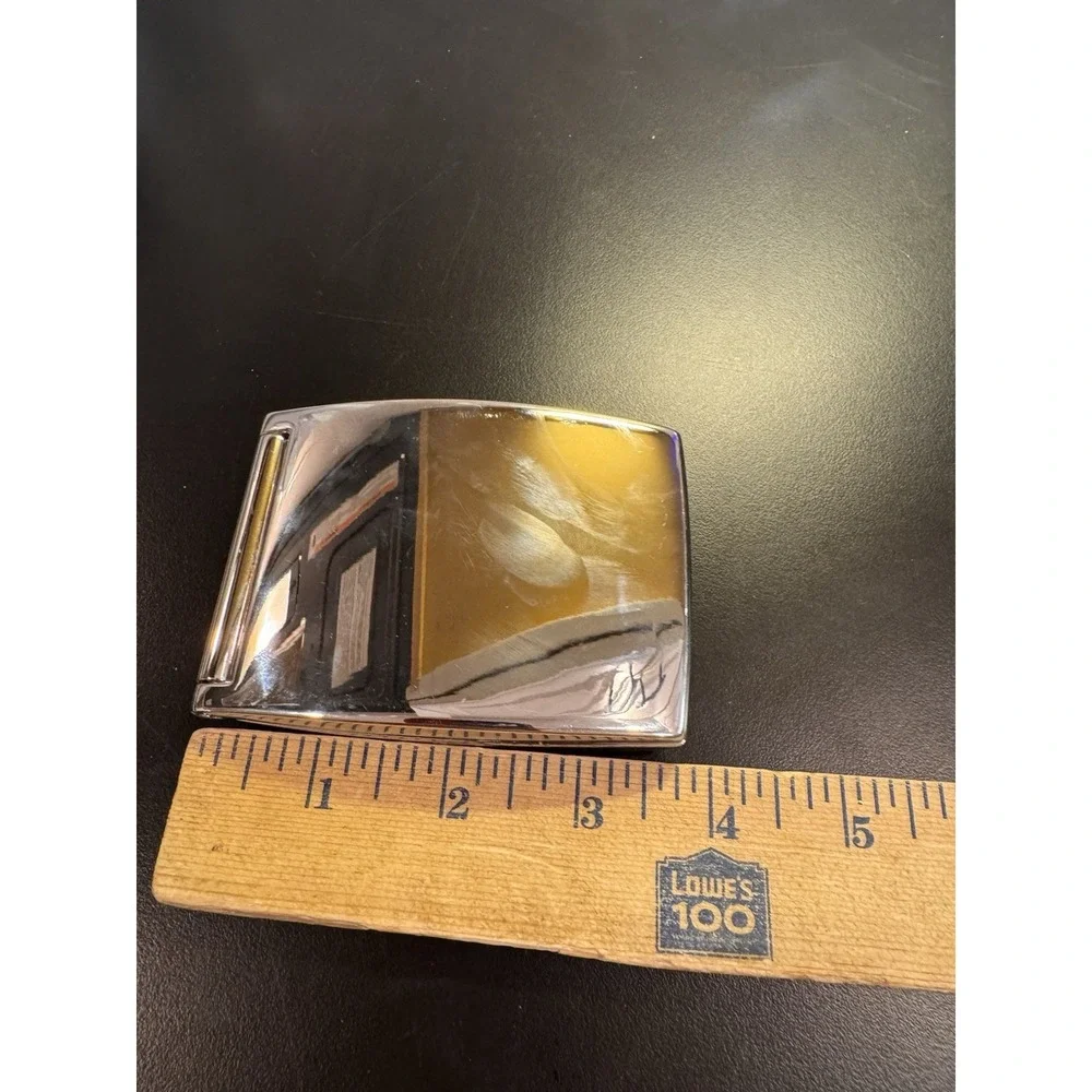 Double Folding Clamshell‎ Picture Frame Stainless Steel 3 3/4